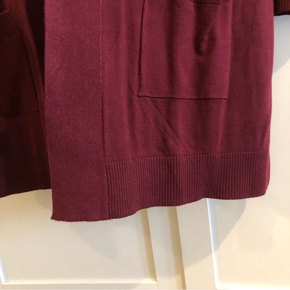CLEO Burgundy Cardigan or Sweater NWT - Picture 6 of 9